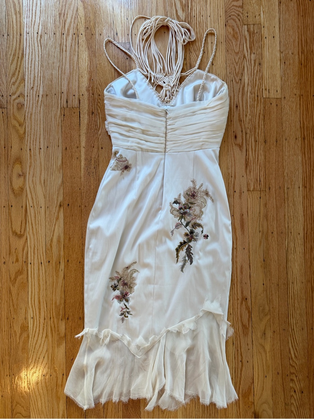 Vintage Mandalay Off White floral Midi Dress - Picture 2 of 10